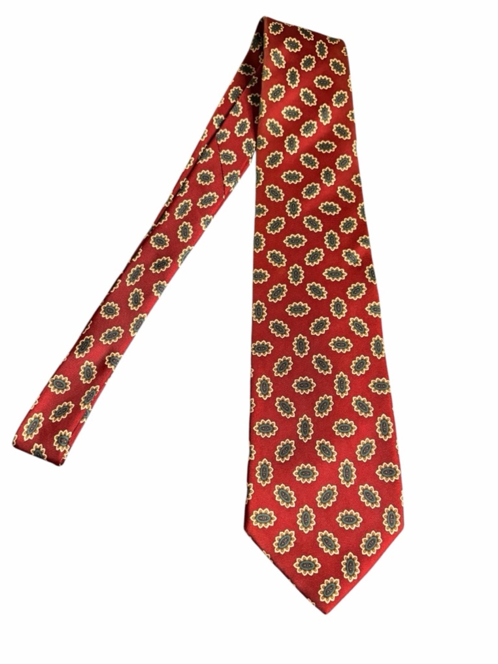 Brooks Brothers Red Paisley Medallion Silk Tie